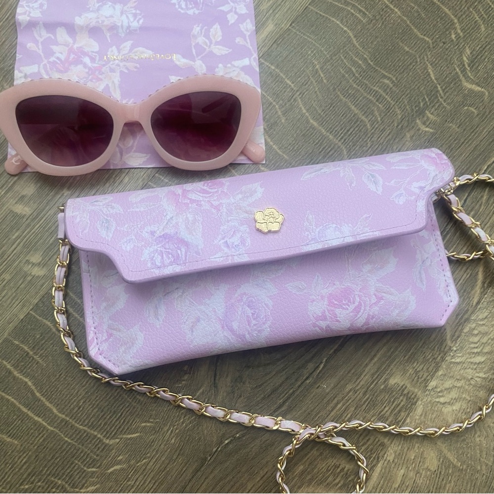 LoveShackFancy Crossbody with Cat Eye Sunglasses